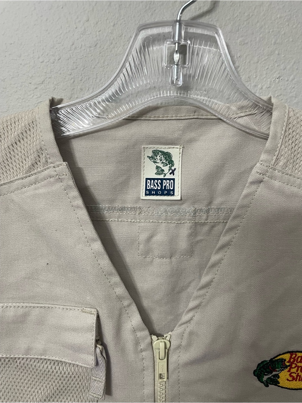 Bass Pro Shops Kids Khaki Utility Fishing Vest SZ 7 Unisex Outdoor Adventure - Picture 5 of 14